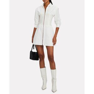Dion Lee Hook mini white  shirt dress Size US 2